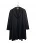 VALENTINO (ヴァレンティノ) デザインフリンジロングコート ブラック サイズ:40/6：7000円