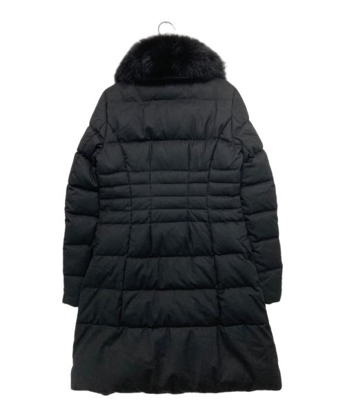 HETREGO（エトレゴ）HETREGO (エトレゴ) フォックスファー付きダウンコート ブラック サイズ:42の古着・服飾アイテム