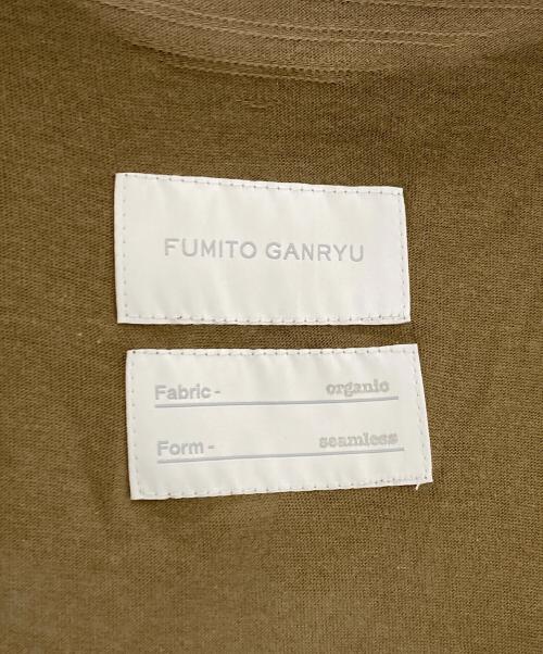 FUMITO GANRYU（フミトガンリュウ）FUMITO GANRYU (フミトガンリュウ) 変型コットンカットソー ベージュ×カーキ サイズ:2の古着・服飾アイテム