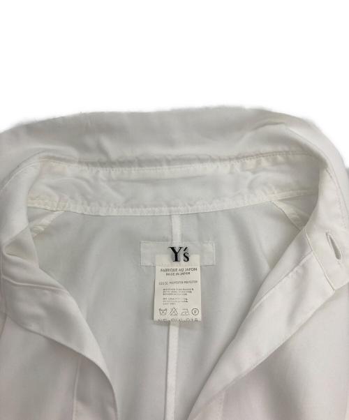 Y's（ワイズ）Y's (ワイズ) スキッパーシャツ ホワイト サイズ:記載なしの古着・服飾アイテム