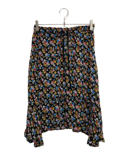tricot COMME des GARCONS（トリココムデギャルソン）tricot COMME des GARCONS (トリココムデギャルソン) フラワープリントスカート ブラック サイズ:記載なしの古着・服飾アイテム