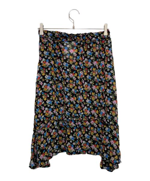 tricot COMME des GARCONS（トリココムデギャルソン）tricot COMME des GARCONS (トリココムデギャルソン) フラワープリントスカート ブラック サイズ:記載なしの古着・服飾アイテム