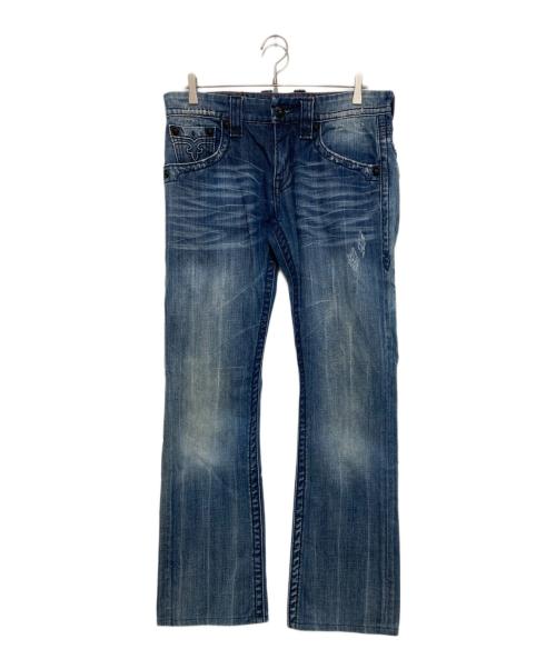 ROCK REVIVAL（ロックリバイバル）ROCK REVIVAL (ロックリバイバル) ダメージデニムパンツ インディゴ サイズ:Ｗ31の古着・服飾アイテム