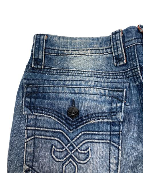 ROCK REVIVAL（ロックリバイバル）ROCK REVIVAL (ロックリバイバル) ダメージデニムパンツ インディゴ サイズ:Ｗ31の古着・服飾アイテム