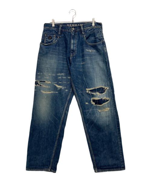 Denham（デンハム）Denham (デンハム) JUMBO MIJ BENNY ダメージ加工デニムパンツ インディゴ サイズ:Lの古着・服飾アイテム