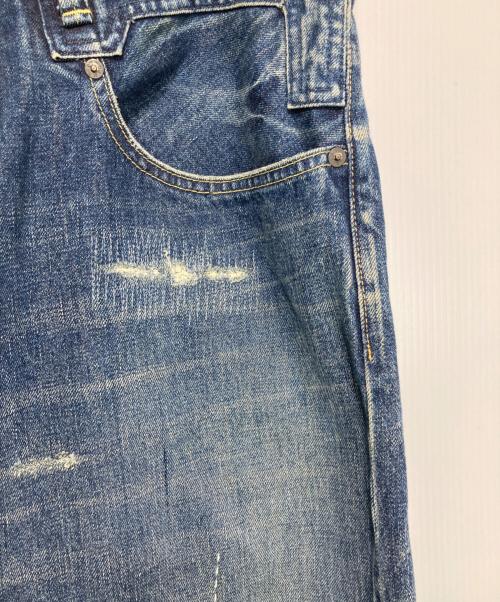 Denham（デンハム）Denham (デンハム) JUMBO MIJ BENNY ダメージ加工デニムパンツ インディゴ サイズ:Lの古着・服飾アイテム