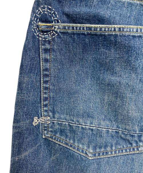Denham（デンハム）Denham (デンハム) JUMBO MIJ BENNY ダメージ加工デニムパンツ インディゴ サイズ:Lの古着・服飾アイテム