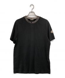 MONCLER（モンクレール）の古着「LOGO-TRIMMED COTTON T-SHIRT」｜ブラック