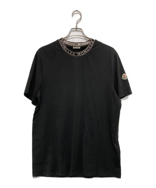 MONCLER（モンクレール）MONCLER (モンクレール) LOGO-TRIMMED COTTON T-SHIRT ブラック サイズ:XLの古着・服飾アイテム