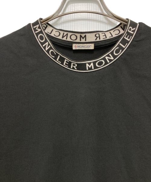 MONCLER（モンクレール）MONCLER (モンクレール) LOGO-TRIMMED COTTON T-SHIRT ブラック サイズ:XLの古着・服飾アイテム