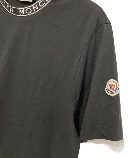 MONCLER（モンクレール）MONCLER (モンクレール) LOGO-TRIMMED COTTON T-SHIRT ブラック サイズ:XLの古着・服飾アイテム