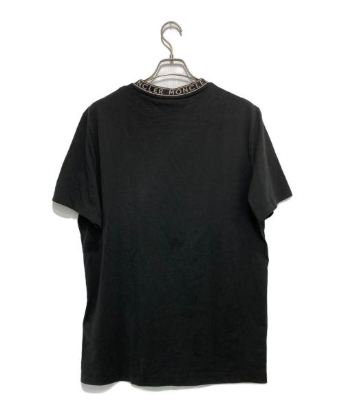MONCLER（モンクレール）MONCLER (モンクレール) LOGO-TRIMMED COTTON T-SHIRT ブラック サイズ:XLの古着・服飾アイテム