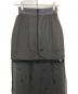 中古・古着 JOSE MOON (ジョゼムーン) BIJOU EMBROIDERY SHEER SKIRT グレー×ブラック サイズ:36：6000円