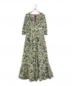 Kate Spadeケイトスペード）の古着「daisy bodega midi dress」｜グリーン×ホワイト