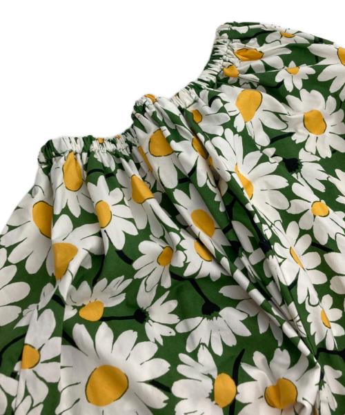 Kate Spade（ケイトスペード）Kate Spade (ケイトスペード) daisy bodega midi dress グリーン×ホワイト サイズ:SIZE 2の古着・服飾アイテム