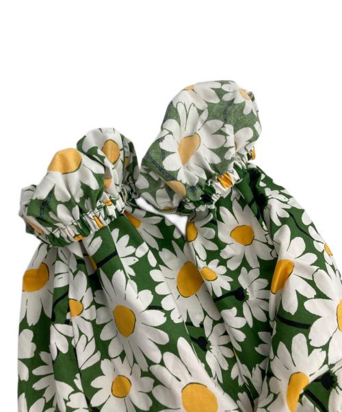Kate Spade（ケイトスペード）Kate Spade (ケイトスペード) daisy bodega midi dress グリーン×ホワイト サイズ:SIZE 2の古着・服飾アイテム