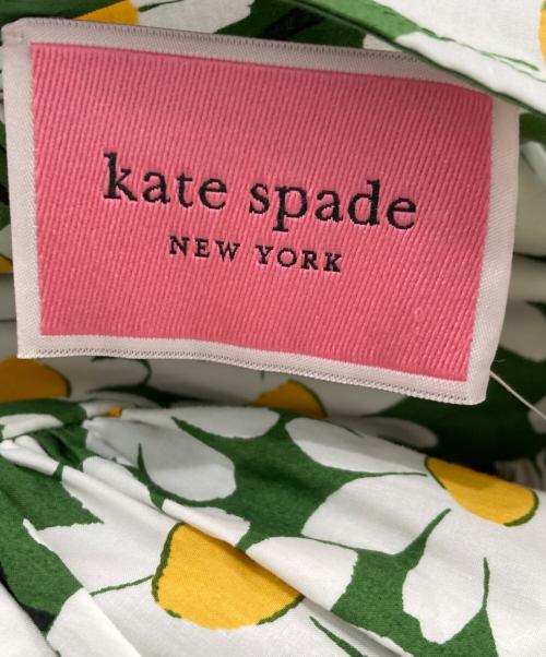 Kate Spade（ケイトスペード）Kate Spade (ケイトスペード) daisy bodega midi dress グリーン×ホワイト サイズ:SIZE 2の古着・服飾アイテム