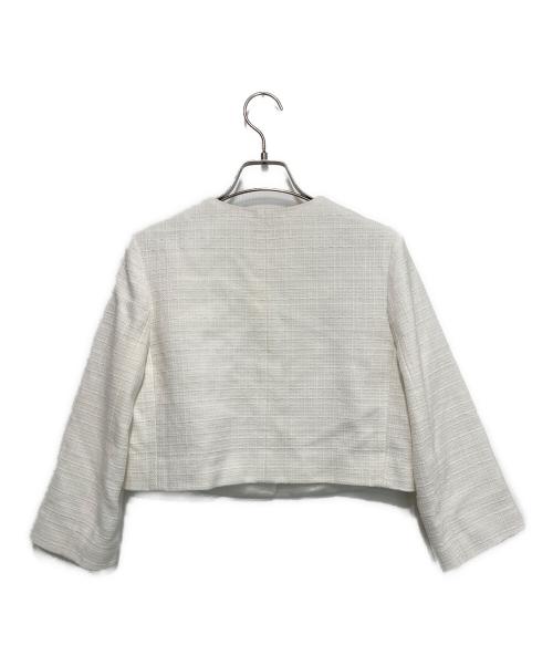 ANAYI（アナイ）ANAYI (アナイ) コットンオックスショート ジャケット ホワイト サイズ:SIZE 36の古着・服飾アイテム