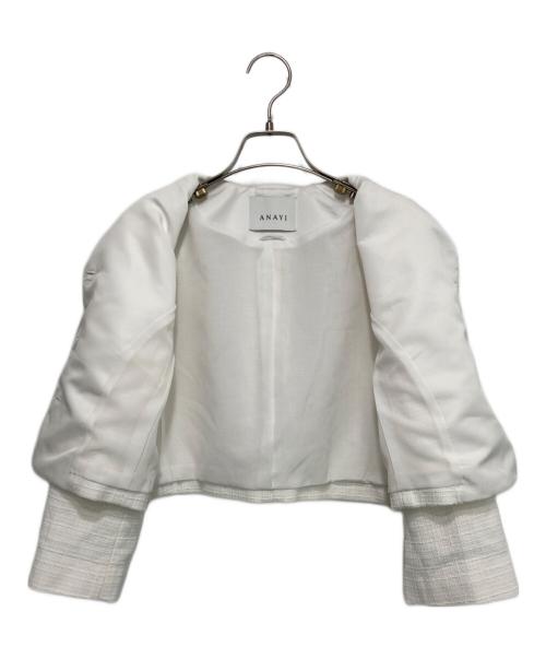 ANAYI（アナイ）ANAYI (アナイ) コットンオックスショート ジャケット ホワイト サイズ:SIZE 36の古着・服飾アイテム