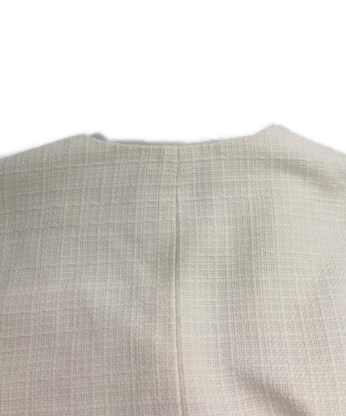 ANAYI（アナイ）ANAYI (アナイ) コットンオックスショート ジャケット ホワイト サイズ:SIZE 36の古着・服飾アイテム