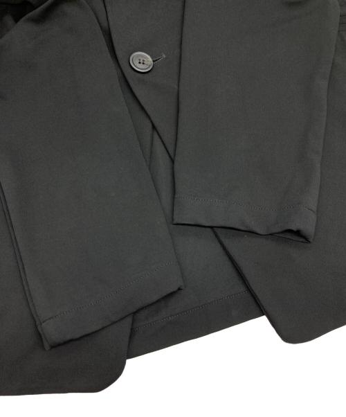 ANN DEMEULEMEESTER（アンドゥムルメステール）ANN DEMEULEMEESTER (アンドゥムルメステール) レーヨンテーラードジャケット ブラック サイズ:Lの古着・服飾アイテム