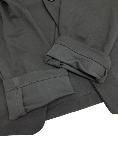 ANN DEMEULEMEESTER（アンドゥムルメステール）ANN DEMEULEMEESTER (アンドゥムルメステール) レーヨンテーラードジャケット ブラック サイズ:Lの古着・服飾アイテム