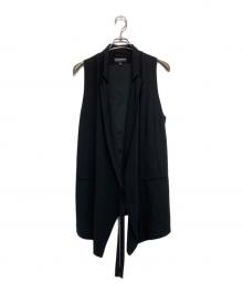 ANN DEMEULEMEESTER（アンドゥムルメステール）の古着「ウールベスト」｜ブラック