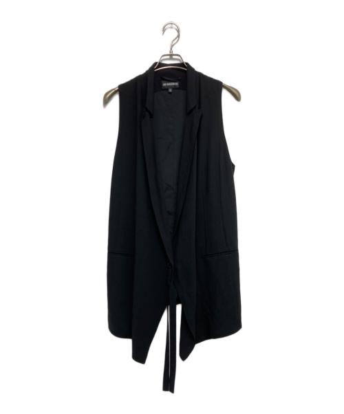 ANN DEMEULEMEESTER（アンドゥムルメステール）ANN DEMEULEMEESTER (アンドゥムルメステール) ウールベスト ブラック サイズ:36の古着・服飾アイテム
