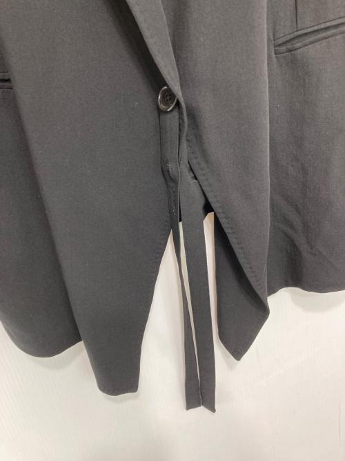 ANN DEMEULEMEESTER（アンドゥムルメステール）ANN DEMEULEMEESTER (アンドゥムルメステール) ウールベスト ブラック サイズ:36の古着・服飾アイテム