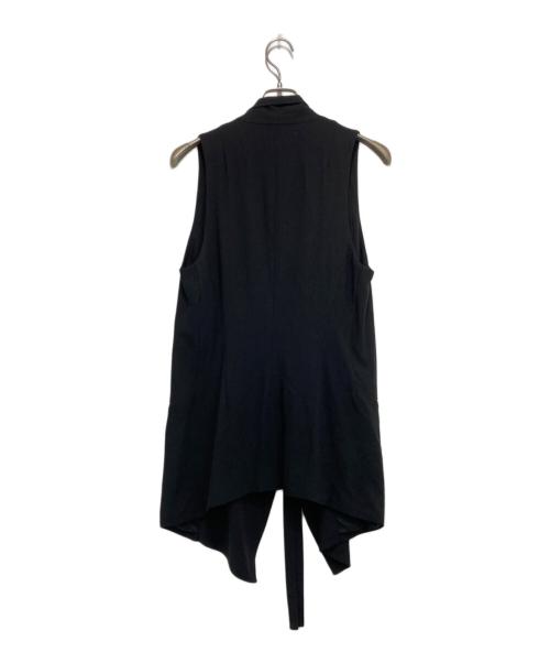 ANN DEMEULEMEESTER（アンドゥムルメステール）ANN DEMEULEMEESTER (アンドゥムルメステール) ウールベスト ブラック サイズ:36の古着・服飾アイテム