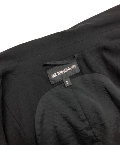 ANN DEMEULEMEESTER（アンドゥムルメステール）ANN DEMEULEMEESTER (アンドゥムルメステール) ウールベスト ブラック サイズ:36の古着・服飾アイテム