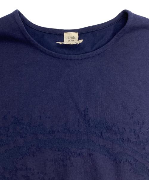 HERMES（エルメス）HERMES (エルメス) Caleche 馬車柄Tシャツ ネイビー サイズ:SIZE 36の古着・服飾アイテム