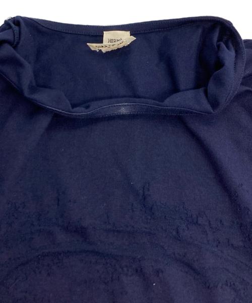 HERMES（エルメス）HERMES (エルメス) Caleche 馬車柄Tシャツ ネイビー サイズ:SIZE 36の古着・服飾アイテム