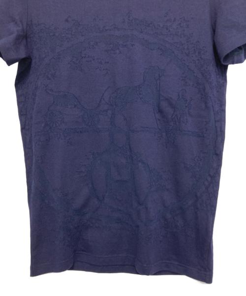 HERMES（エルメス）HERMES (エルメス) Caleche 馬車柄Tシャツ ネイビー サイズ:SIZE 36の古着・服飾アイテム