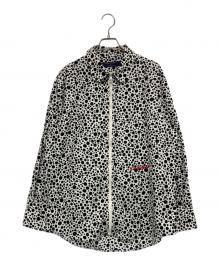 LOUIS VUITTON（ルイ ヴィトン）の古着「LV×YKインフィニティドットプリンテッドジップドシャツ」｜ブラック×ホワイト