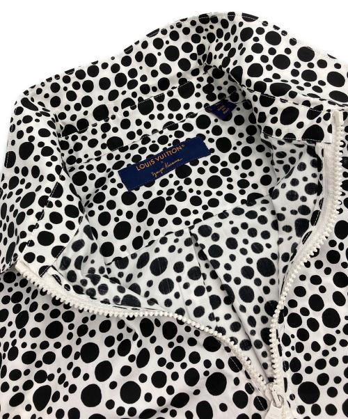 LOUIS VUITTON（ルイ ヴィトン）LOUIS VUITTON (ルイ ヴィトン) LV×YKインフィニティドットプリンテッドジップドシャツ ブラック×ホワイト サイズ:XLの古着・服飾アイテム