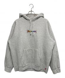 SUPREME（シュプリーム）の古着「Bling Box Logo Hooded Sweatshirt」｜グレー