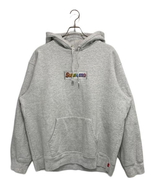 SUPREME（シュプリーム）SUPREME (シュプリーム) Bling Box Logo Hooded Sweatshirt グレー サイズ:Lの古着・服飾アイテム