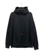 YARDSALEヤードセール）の古着「刺繍ロゴパーカー」｜ブラック