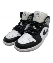 NIKE（ナイキ）の古着「Air Jordan 1 Mid "Barons"」｜ブラック×ホワイト×グレー