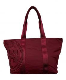 TORY BURCH（トリーバーチ）の古着「トートバッグ」｜ボルドー