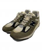 NEW BALANCEニューバランス）の古着「M990GB2 ローカットスニーカー」｜オリーブ×アイボリー
