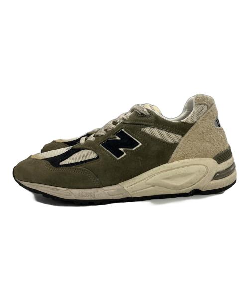 NEW BALANCE（ニューバランス）NEW BALANCE (ニューバランス) M990GB2 ローカットスニーカー オリーブ×アイボリー サイズ:US09 1/2の古着・服飾アイテム