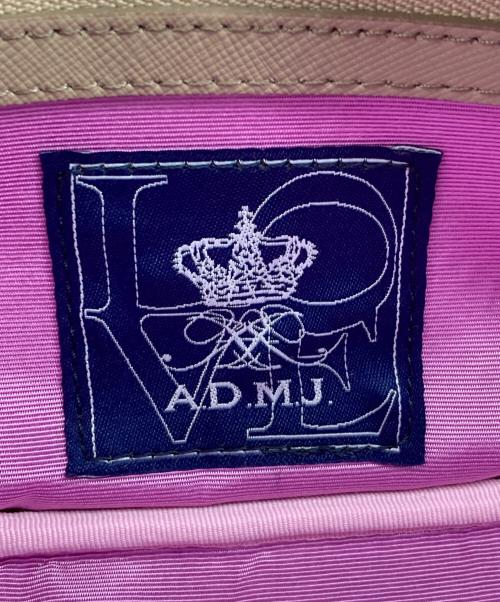 A.D.M.J.（エーディーエムジェイ）A.D.M.J. (エーディーエムジェイ) カリナータ ショルダーバッグ ブラック×ブラウン×ホワイトの古着・服飾アイテム