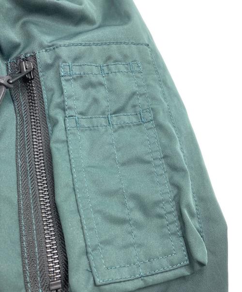 Onitsuka Tiger（オニツカタイガー）Onitsuka Tiger (オニツカタイガー) PRINTED BOMBER JACKET グリーン サイズ:XLの古着・服飾アイテム