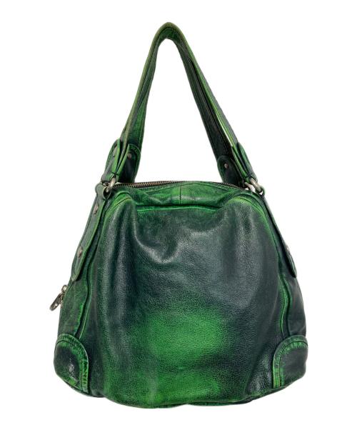 Marc by Marc Jacobs（マークバイマークジェイコブス）Marc by Marc Jacobs (マークバイマークジェイコブス) ターンロックワンショルダートートバッグ グリーンの古着・服飾アイテム