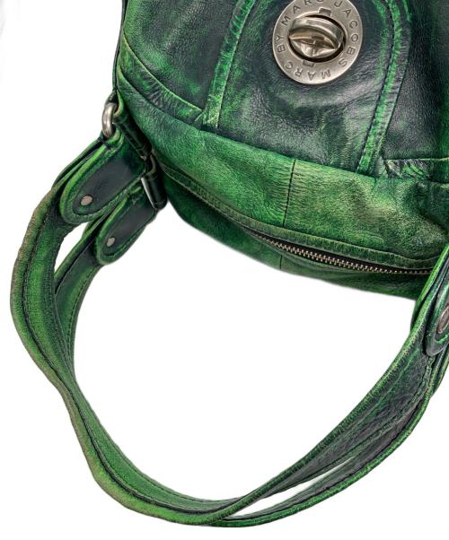 Marc by Marc Jacobs（マークバイマークジェイコブス）Marc by Marc Jacobs (マークバイマークジェイコブス) ターンロックワンショルダートートバッグ グリーンの古着・服飾アイテム