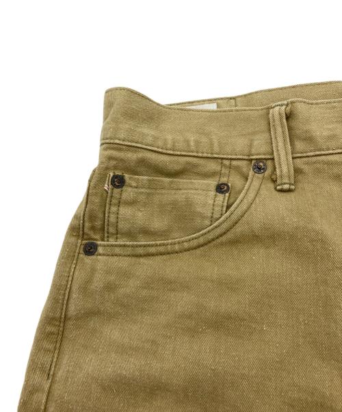 ONI DENIM（オニデニム）ONI DENIM (オニデニム) British Drill ブリティッシュドリル スタイリッシュストレート セルビッジ ジーンズ ワンウォッシュ カーキ サイズ:31の古着・服飾アイテム