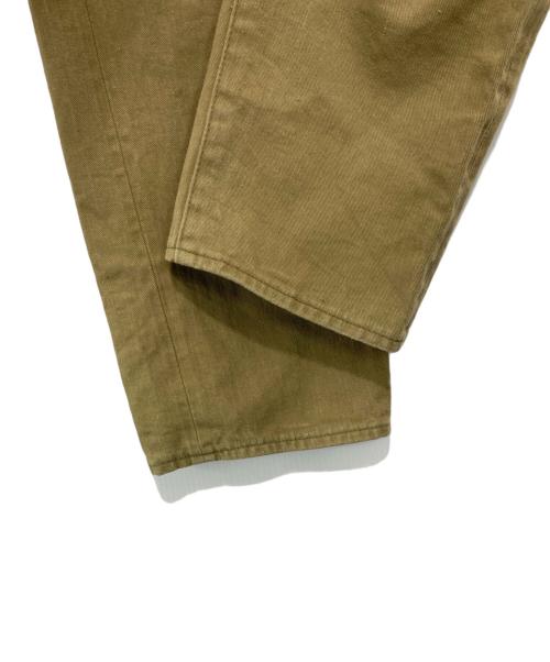 ONI DENIM（オニデニム）ONI DENIM (オニデニム) British Drill ブリティッシュドリル スタイリッシュストレート セルビッジ ジーンズ ワンウォッシュ カーキ サイズ:31の古着・服飾アイテム