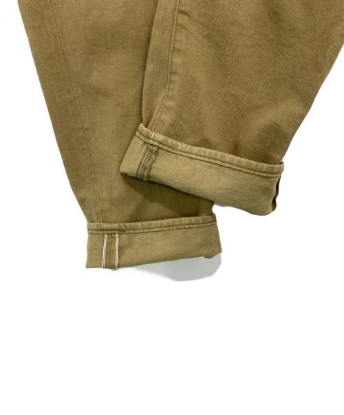 ONI DENIM（オニデニム）ONI DENIM (オニデニム) British Drill ブリティッシュドリル スタイリッシュストレート セルビッジ ジーンズ ワンウォッシュ カーキ サイズ:31の古着・服飾アイテム